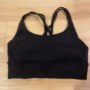 Lululemon black sports bra size 10
